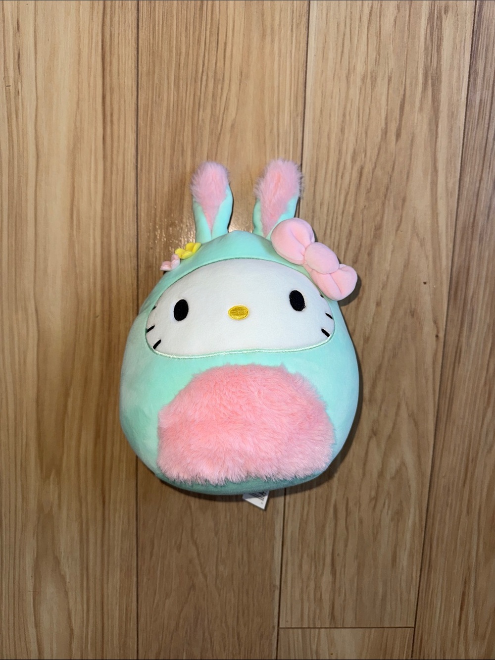 Hello Kitty Easter Bunny Egg Plush - Mint Green and Pink Squishmallow Kids